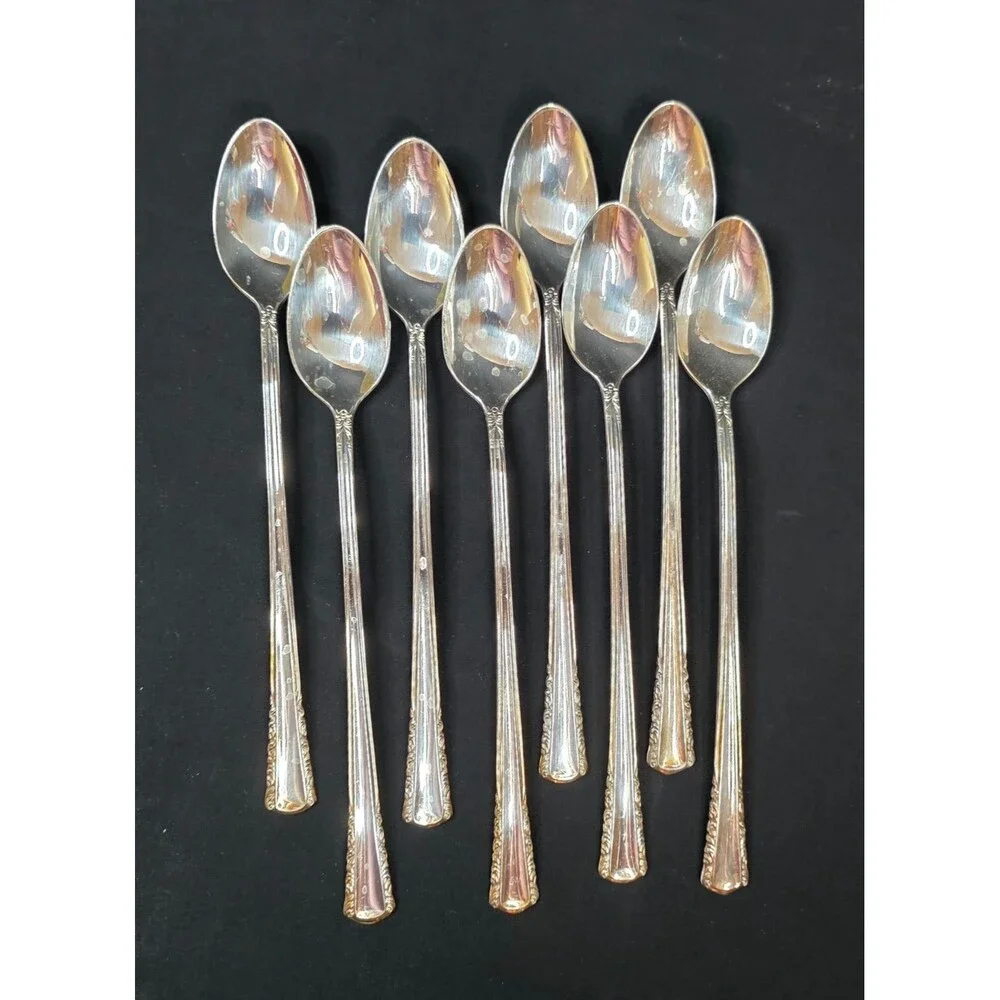 VTG Holmes & Edwards May Queen Silverplate Flatware Set w/Chest 1950s 56 Pc Set